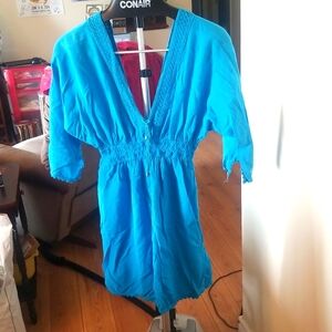 Source Unknown Blue Swim Coverup